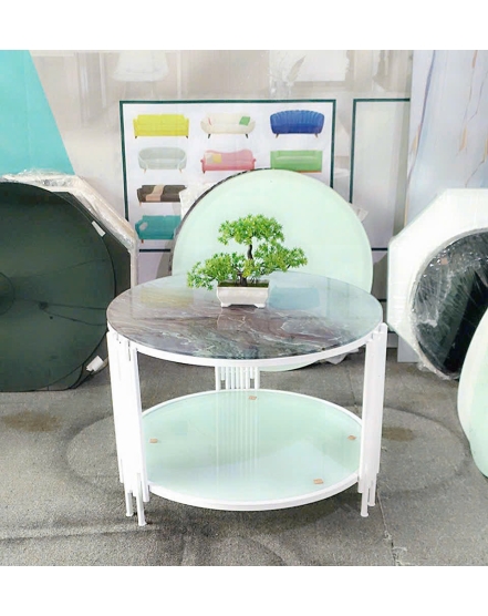 Bàn Sofa 2 Tầng Mặt Đá Cao Cấp-Hiện Đại
